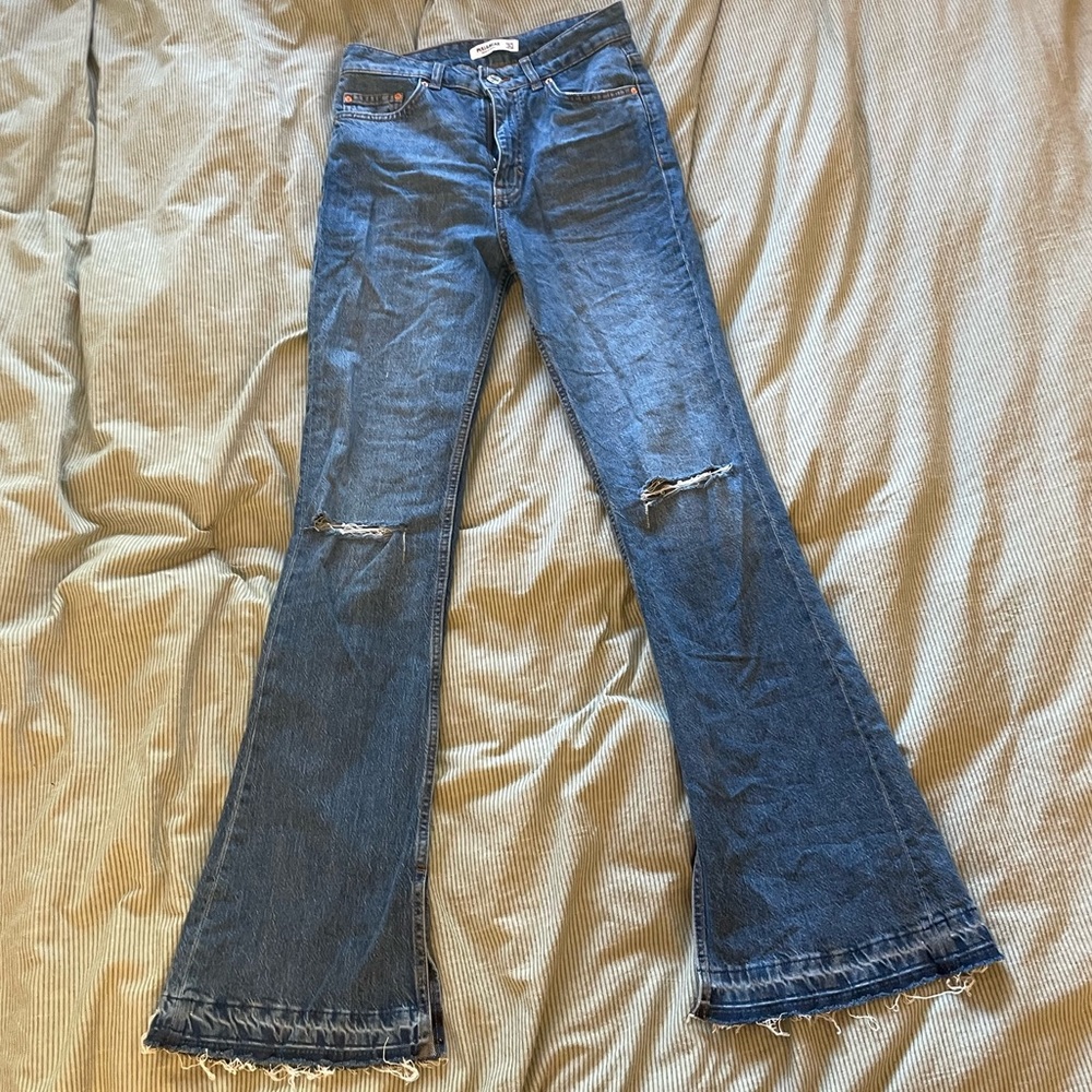 High rise flare jeans